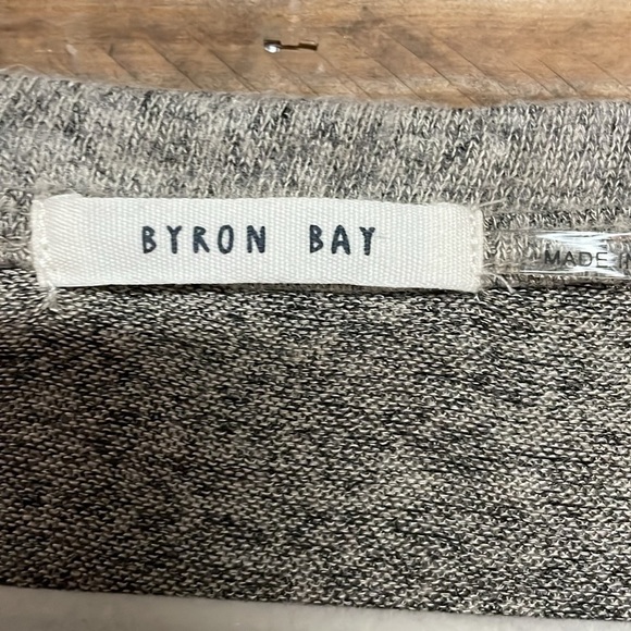 Bryon Bay size large color block terrycloth soft brush long sleeve top - Picture 4 of 6